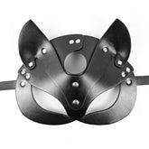 Faux Leather Fox Mask